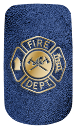DAROYAL 418 SH BL Fire Department Shimmer Blue Background